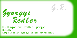 gyorgyi redler business card